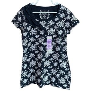 NWT, Arizona Jean Company Girl’s Medium 10/12 Capped Sleeve Tee